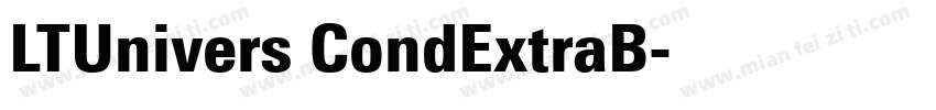 LTUnivers CondExtraB字体转换